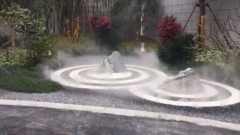 房地產售樓部人工湖景觀霧噴冷霧系統(tǒng)工程與綠化工程 營造詩意棲居的營銷利器